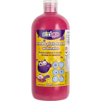 Výtvarná barva Temperová barva STRIGO 500 ml - rubínová