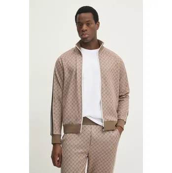 Pánská mikina Mikina Joop! pánská, hnědá barva, vzorovaná, 30044678 82A, vel. L