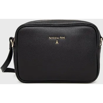Kabelka Kožená kabelka Patrizia Pepe černá barva, CB8985 L001 CB8985.L001 99X, vel. ONE SIZE