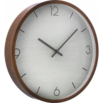 Hodiny Zegar ścienny na ścianę duży do salonu 30 cm hnědé