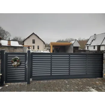 Plot FL BRÁNY Rámové plotové pole 250 x 100 cm, bez lakování rámu, výplň Office lakovaná