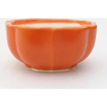 Květináč Mini bonsai miska 6 x 6 x 3 cm oranžová