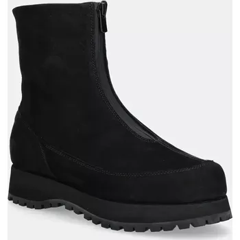 Dámské kozačky Nubukové boty Diemme Este černá barva, na platformě, DI23FWESW-M01N002BLK DI23FWESW.M01N002BLK 99X, EUR 41