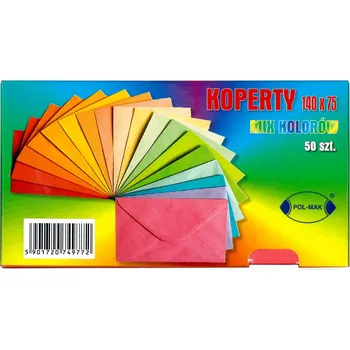 Obálka Obálka 89x124 80g mix kolor /100/