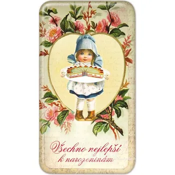 Dekorativní magnet Magnet Všechno nejlepší k narozeninám - Dort