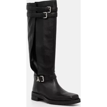 Dámské kozačky Kožené kozačky Patrizia Pepe 2Y0025.L034.K103 černá 99X, EUR 37