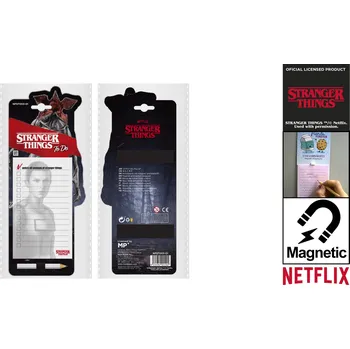 Blok Magnetický blok Stranger Things s tužkou