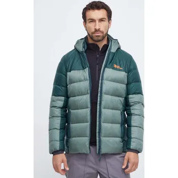 Péřová sportovní bunda Jack Wolfskin Nebelhorn zelená barva 1207141 87X, vel. S