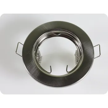 Žárovka Rámečky / 2Ks V Balení / Na Bodovou Žárovku Gu10 / Gu5.3, Kruhový, Fixní Satin Nikel