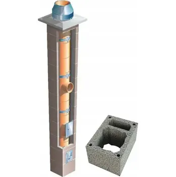 Komín Keramický komínový systém Brata Standard SW fi 160 12 m pro krb, rozměr 36x50 cm