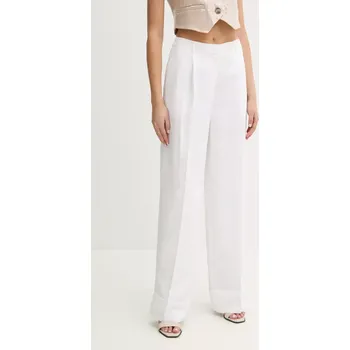 Dámské kalhoty Kalhoty s příměsí lnu Blugirl Blumarine RA5161.T8823 bílá 00X, vel. 36