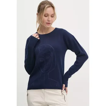 Dámský svetr Svetr Rossignol Lina x JCC dámský, tmavomodrá barva, lehký, RLNWO09 59X, vel. XS