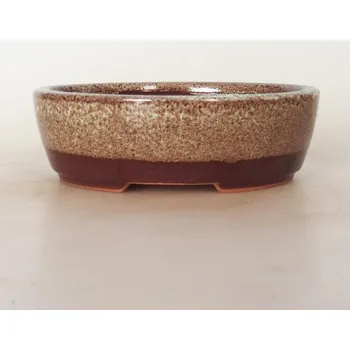 Květináč Bonsai miska 15,5 x 12,5 x 5 cm hnědá