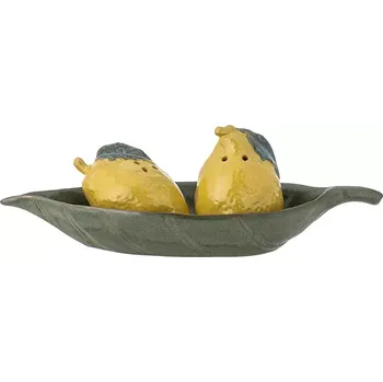 Slánka a pepřenka s podšálkem Bloomingville Limone Salt & Pepper Shaker Set 82061742 vícebarevná MLC