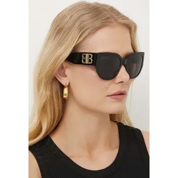Sluneční brýle Sluneční brýle Balenciaga BB0323SK černá 99X, vel. 55