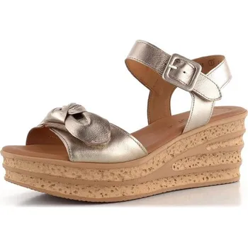 Dámské sandále Gabor sandály na klínu metalické Puder 64.653.62 - 39 | P692327