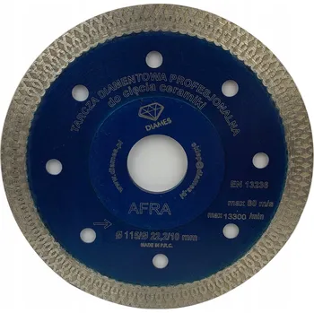 Řezný kotouč Diamantový kotouč Diames AFRA 115 115x22,2 mm