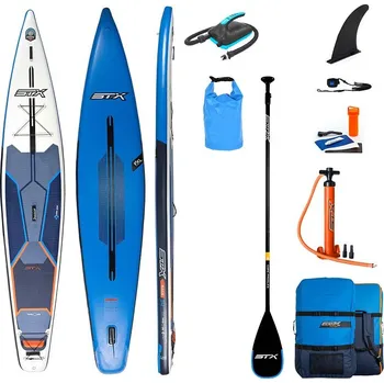 Paddleboard Paddleboard STX Race 14'0 x 32 Blue Orange s pádlem - nafukovací paddleboard - varianta: startovací sada