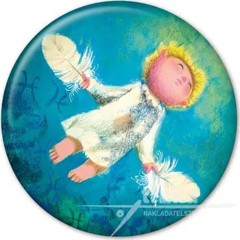 Dekorativní magnet Magnet - Andělíček a sladké snění