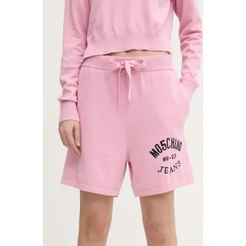 Bavlněné šortky Moschino Jeans 0380.3201 růžová 30X, vel. M