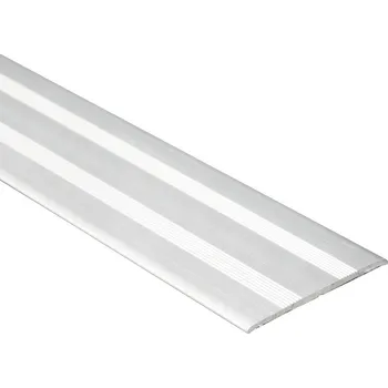 Podlahová lišta Profilteam přechodová lišta samolepící plochá 35x2700 Stříbrná E01