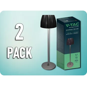 Lampička STOLNÍ LED LAMPA 2,7W, 110LM, DOTYKOVÁ, STMÍVATELNÁ, 3V1, ČERNÁ/2-PACK!