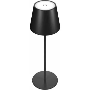 Lampička Realpower LED-Tischlampe dimmbar kalt/warm mit Akku stolní lampa, schwar