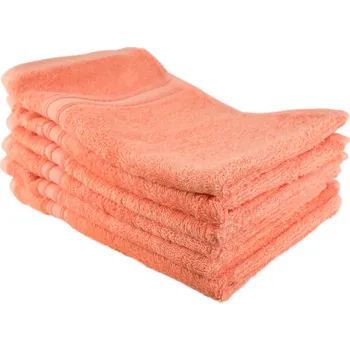 Sada bambusových ručníků na ruce 6 ks 30x50, lososové