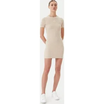 Dámské šaty Calvin Klein Jeans Každodenní šaty J20J225265 Béžová Slim Fit XL