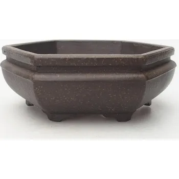 Květináč Bonsai miska 15,5 x 14,5 x 5,5 cm hnědookrová