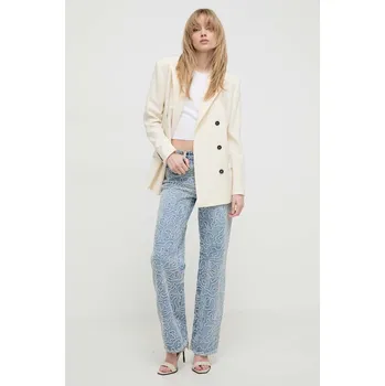 Dámské sako Blazer s příměsí vlny IRO WP07KRISTAL béžová 02X, vel. 38