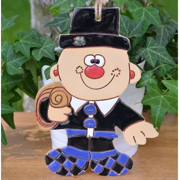 Kominík z keramiky pro štěstí Barva: Modrá