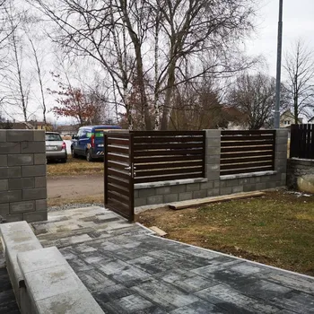 Plot FL BRÁNY Rámové plotové pole 150 x 100 cm, lakovaný rám, výplň Aztec bez laku