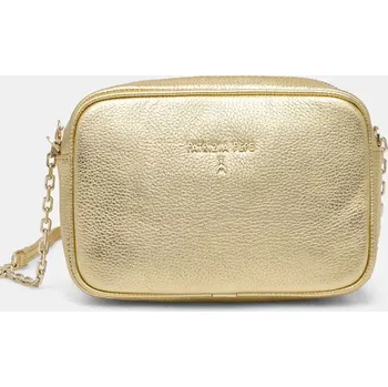 Kožená kabelka Patrizia Pepe zlatá barva, 8B0071 L138 8B0071.L138 10Y, vel. ONE SIZE
