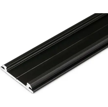 Stavební profil Ohebný hliníkový profil ARC12, CD/U5 Barva: Černá, Délka: 2m