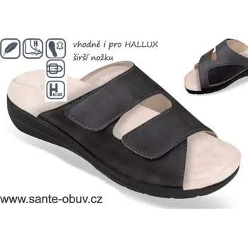 Dámská zdravotní obuv SANTÉ MJ/2610 ŠEDÁ pantofle hallux vel.37-42, SANTÉ MJ/2610 ŠEDÁ pantofle hallux vel.37-42