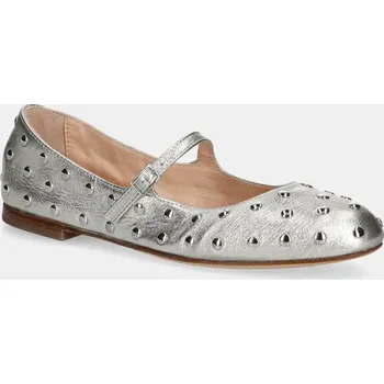 Dámské baleríny Kožené baleríny AGL Milly Strap D544036PCFOILE0244 stříbrná SLV, EUR 41