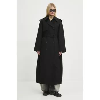 Dámský kabát Vlněný trenčkot Miss Sixty 6L3CJ2400000 černá 99X, vel. M