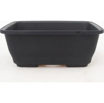 Truhlík Bonsai miska plast MP-10 černá - 11,5 x 9,5 x 4,5