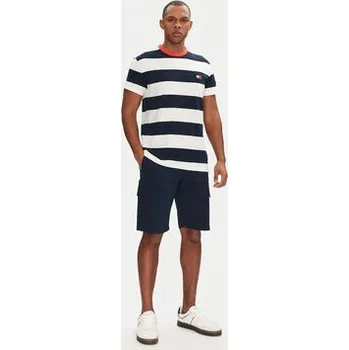 Pánské oblečení Tommy Jeans Šortky z materiálu Scanton DM0DM21949 Tmavomodrá Regular Fit 32