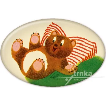 Dekorativní magnet Magnet - Míša Kulička na polštáři