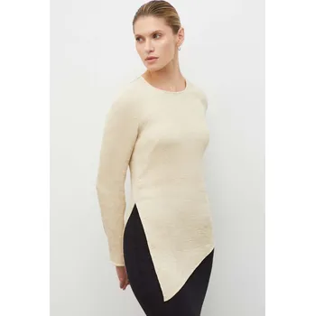 Dámská halenka Halenka By Malene Birger Q72071002 béžová 80X, vel. 36