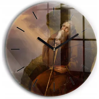 Hodiny Nástěnné hodiny SacroArte, odstíny hnědé, 30 cm