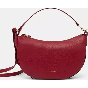 Kabelka Kožená kabelka Coccinelle vínová barva, E1 SHA 13 03 01 E1.SHA.13.03.01 83X, vel. ONE SIZE