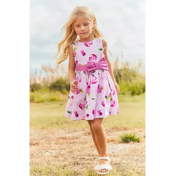 Dívčí šaty Dětské bavlněné šaty Mayoral fialová barva, mini, 3917 3917.6C.Mini.PPYA 40X, vel. 140