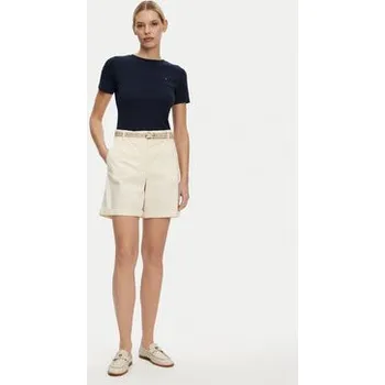 Pánské oblečení Tommy Hilfiger Šortky z materiálu WW0WW42457 Écru Regular Fit 38