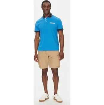 Pánská móda Napapijri Polokošile E-Zeri NP0A4ID4 Modrá Regular Fit XL