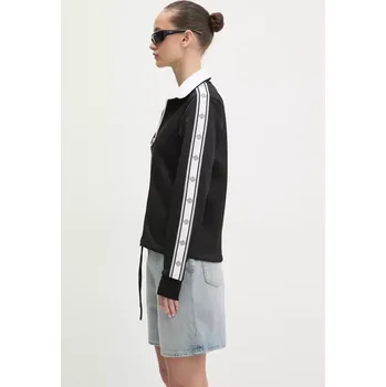 Dámská mikina Mikina HUGO dámská, černá barva, s aplikací, 50536920 99X, vel. L