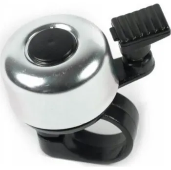 Zvonek na kolo Mini zvonek stříbrný