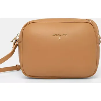 Kabelka Kožená kabelka Patrizia Pepe béžová barva, 8B0192 L113 8B0192.L113 80X, vel. ONE SIZE